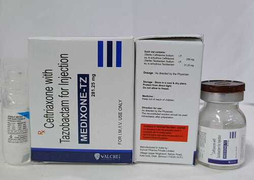 इंजेक्शन के लिए Tazobactam के साथ Ceftriaxone