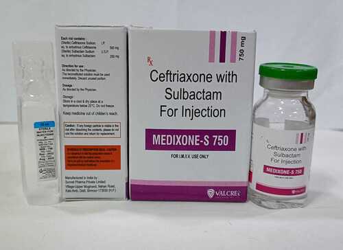 Ceftriaxone Sulbactam For Injection 750mg