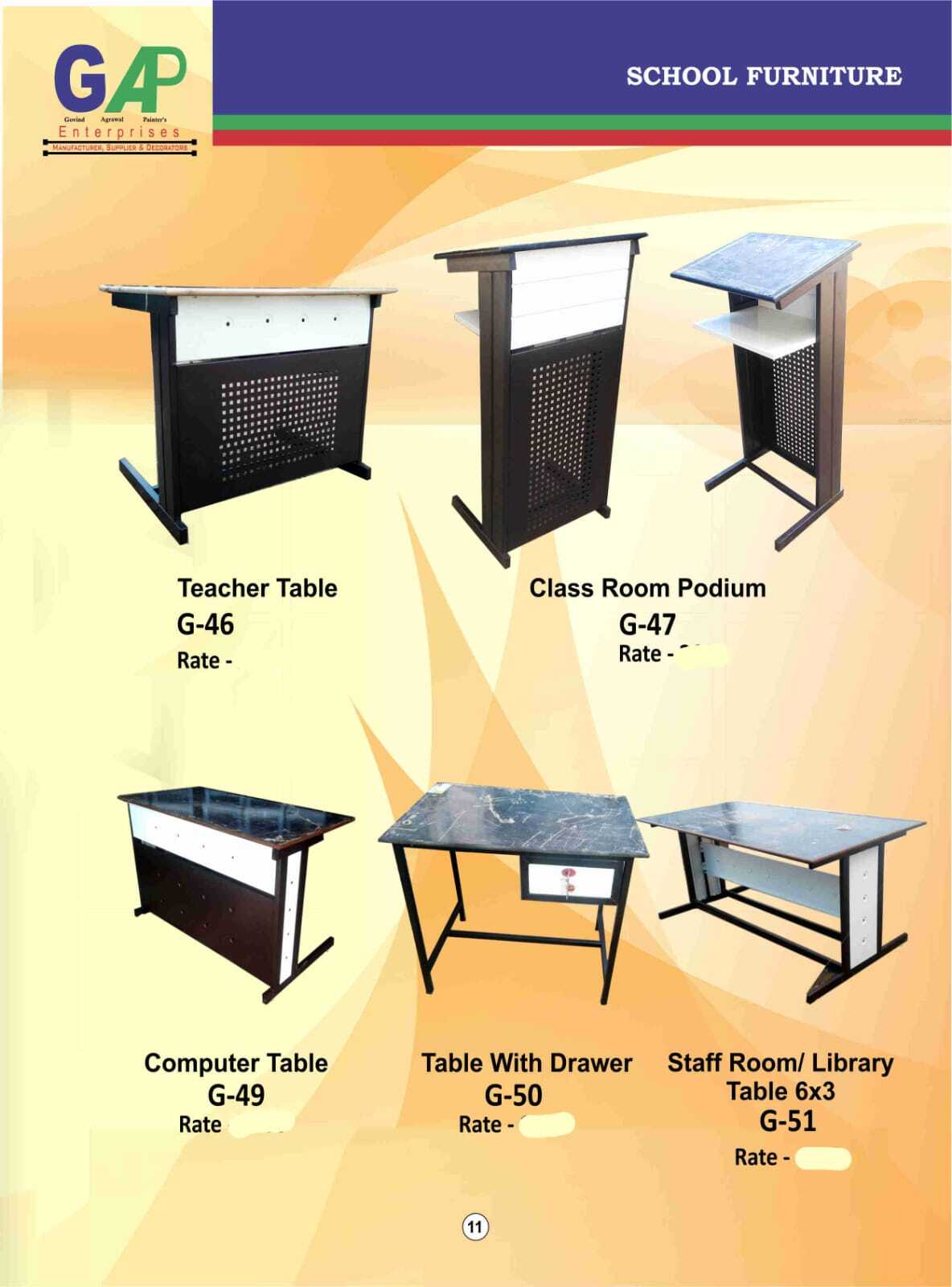 Mild Steel and Wooden Podium