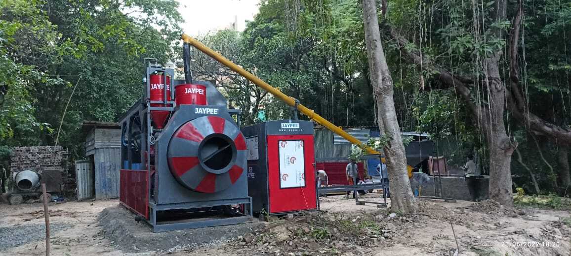Jaypee Automatic Batching Plant-18 (reverse drum concrete mixer)