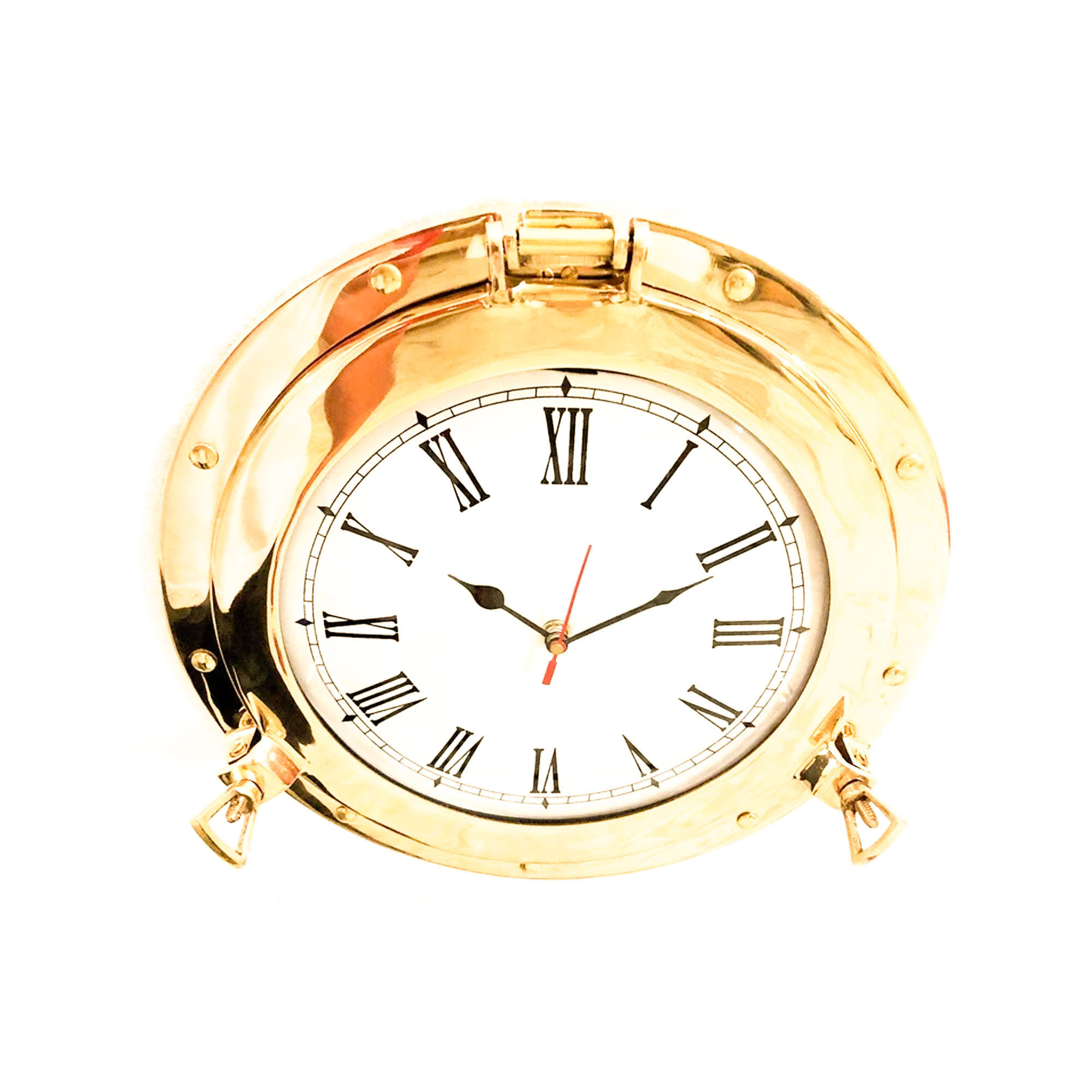 Marine Brass Ship Porthole Analog Clock Brass Wall Clock