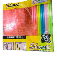 Plain Strip Files - Plastic Material, Customized Size | Easy Insert Design, Double Creasing Profile For Slip Prevention