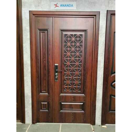 Ms (Mild Steel) Heavy Duty Door - Color: Wooden Finish