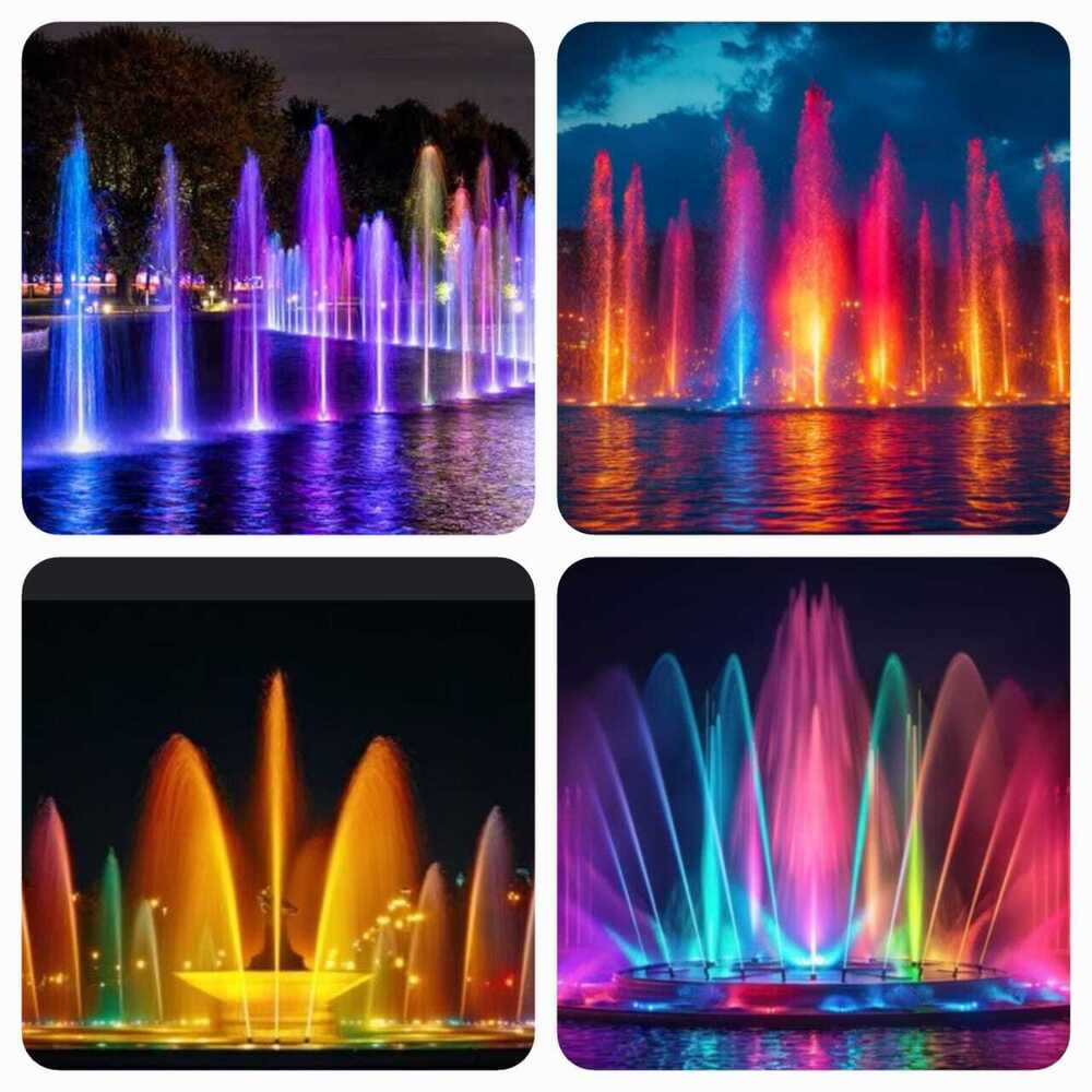 Musical Dancing Fountain - Color: Red