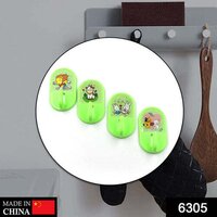 4 Pc Adhesive Hook - Plastic, 10x7x5 Cm | Lightweight, Handy Design For Household And Office Use, Mix Color, Easy To Use