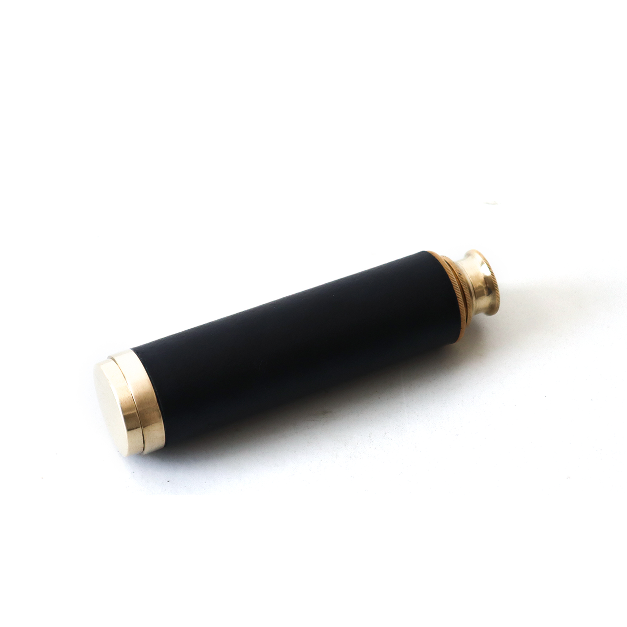 Nautical Brass and Leather Pocket Telescope