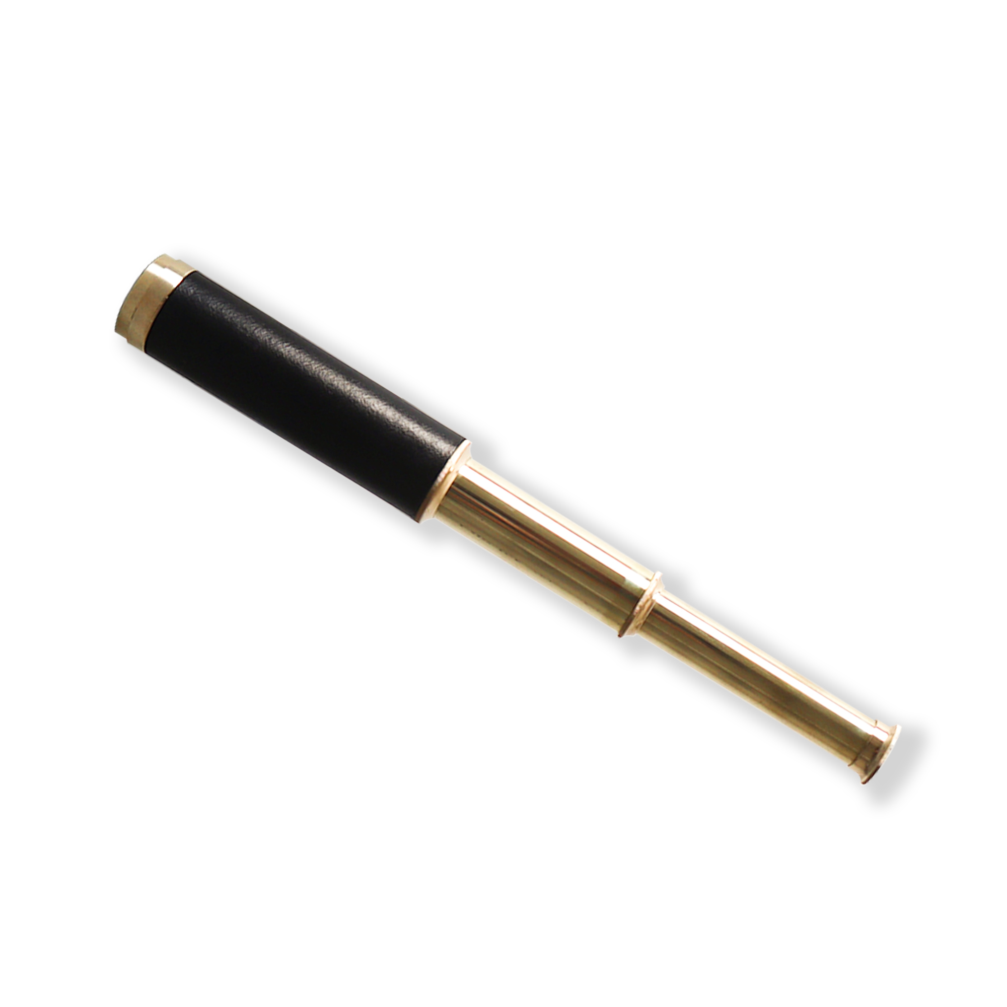 Nautical Brass and Leather Pocket Telescope