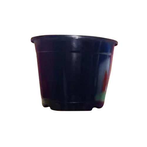 Plastic 4 Inch Black Nursery Flower Pot