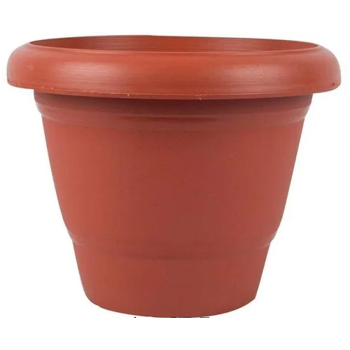Brown Plastic Flower Pot
