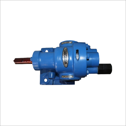 Rotodel Gear Pump - Metal Construction, High Pressure, Blue | Electric Submersible Gear Pump for Oil and Water Wells