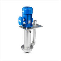 Vertical Centrifugal Pump - Metal Build, Electric Power Supply | High Pressure, Submersible Style, Compact Blue Design