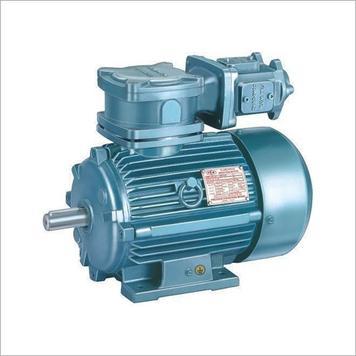 Flame Proof Motor - Stainless Steel 304 & 316, High Pressure, Blue | Double Phase, Electric Start, Waterproof, Mechanical Seal
