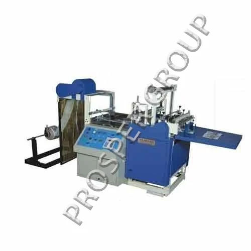 Blue Ppr-450 Semi Automatic Paper Bag Making Machine