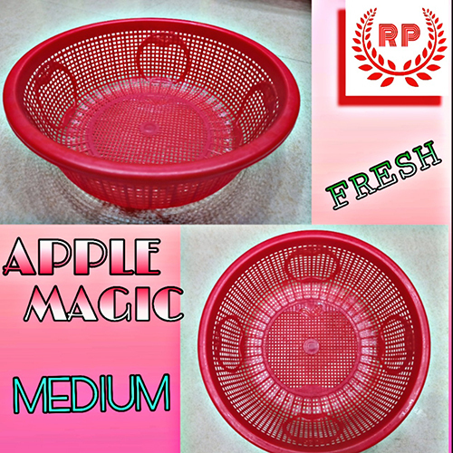 Apple Plastic Medium Plastic Jhuri Basket