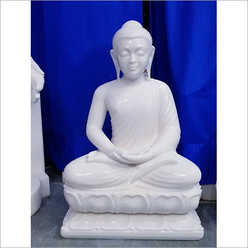 White Marble Buddha Statue