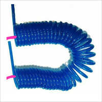 Pu Spiral Coil - 90mm Diameter, 35x35mm Or 40x40mm Square Holes, Blue | Industrial Use For Pneumatic And Hydraulic Machinery