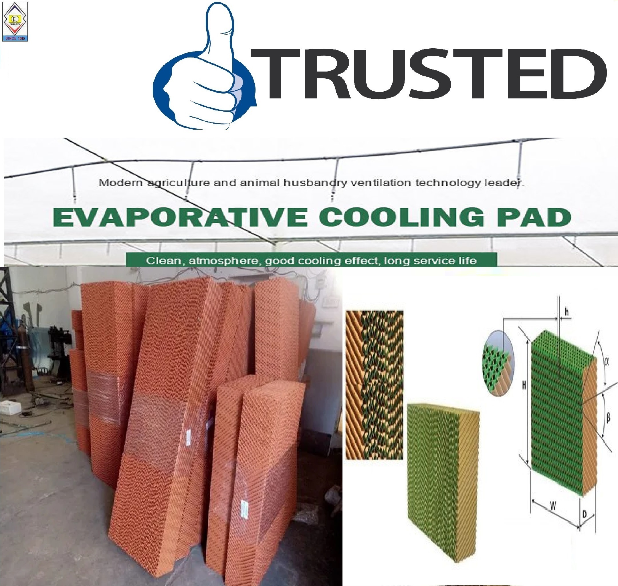 Evaporative Cooling Pad Manufacturer In Silvassa Dadra and Nagar Haveli