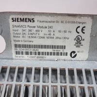 SIEMENS 6SL3224-0BE31-8AA0 POWER MODULE