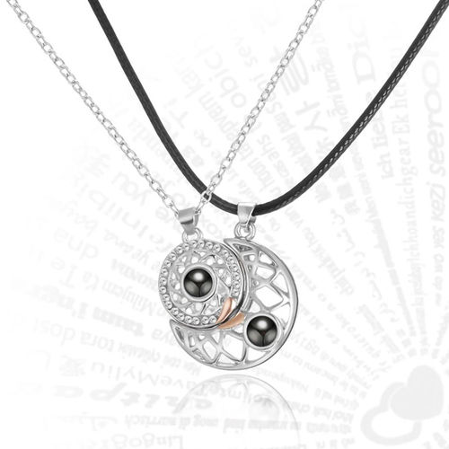 Sun Moon Matching Magnetic Couple Necklace Gender: Women