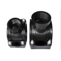 Pp Saddle Tee - Plastic Material, Round Shape, Black Color | Ideal For Connecting Mdpe, Hdpe, Pp & Pvc Pipes In Long Distance Irrigation Systems