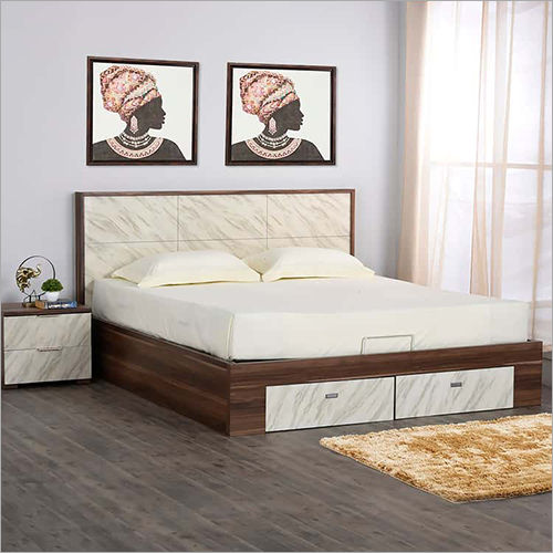 Wooden Double And Single Bed