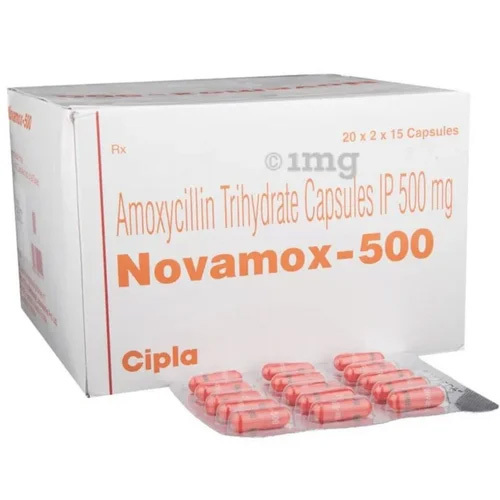 500Mg Amoxycillin Trihydrate Capsules Ip Organic Medicine