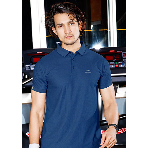 Mens Gym Polo Neck T-Shirts