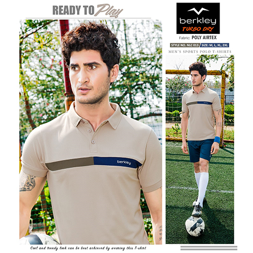 Mens Football Polo Neck T-Shirts