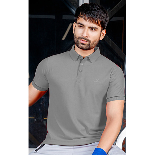 Grey Mens Plain Polo Neck T Shirts At Best Price In Tirupur Nl