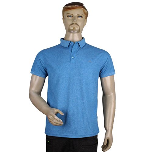Mens Plain Blue Polo Neck T-Shirts