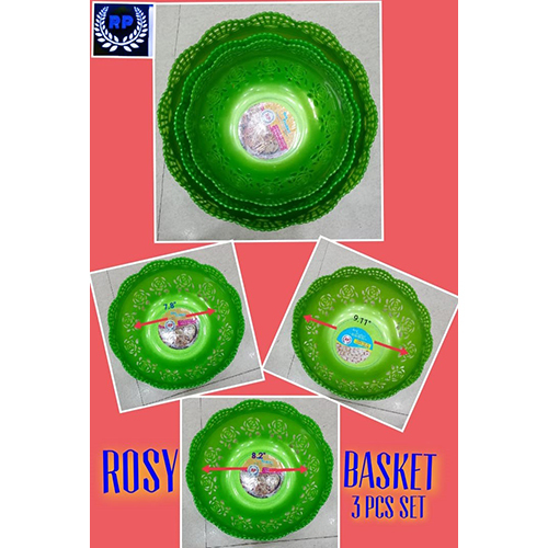 Rosy Plastic Basket