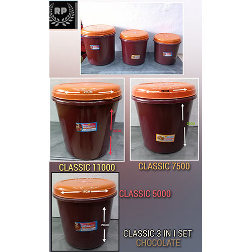 Classic 3 in1 Plastic Container Set