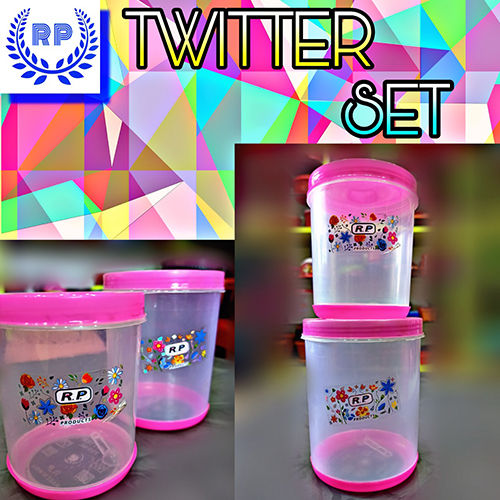 Twitter Plastic Container Set