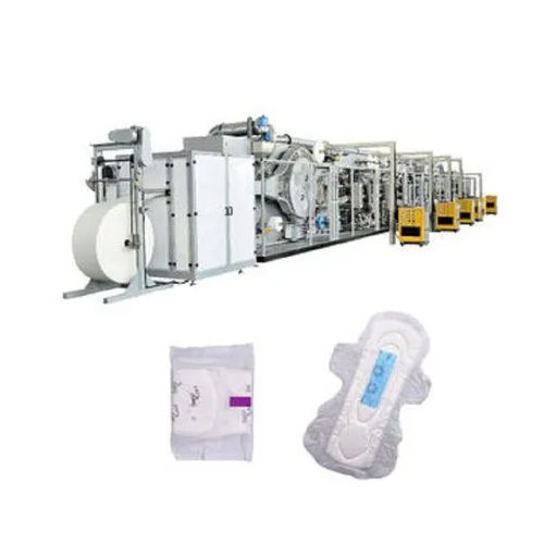 Automatic Three Phase Sanitary Pad Making Machine