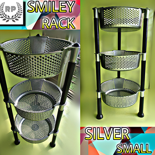 Small Silver Plastic Rack