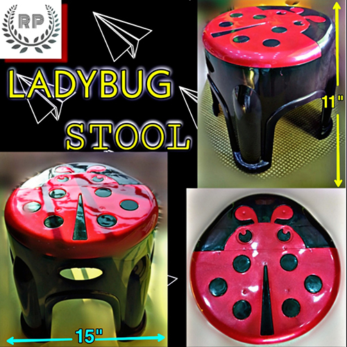 Ladybug Plastic Stool