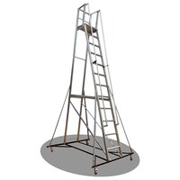 Aluminium Telescopic Trolley Ladder
