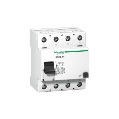 ID Residual Current Circuit Breaker - Metal & Plastic 40A Max Current 240V Rated Voltage IP65 Protection White Color