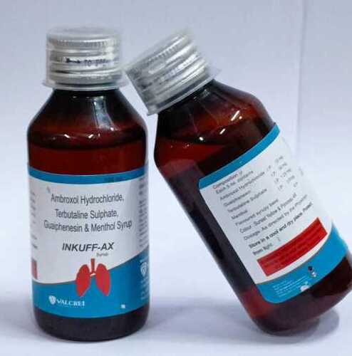 Ambroxol Hydrocloride Terbutaline Sulphate Guaiphenesin Menthol Syrup ...