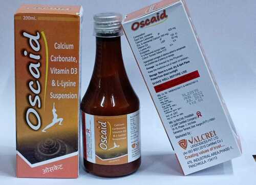 Calcium Carbonate Vitamin D3 L- Lysine Suspension General Medicines