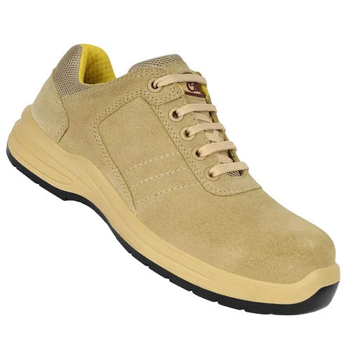 Leather Composite Toe Camel Safety Shoes