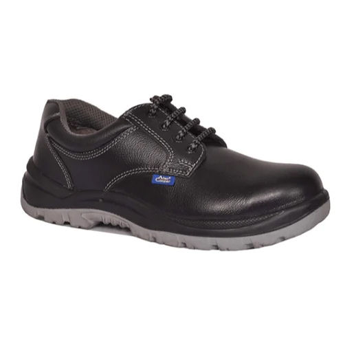 Black 1102 Double Density Leather Safety Shoes