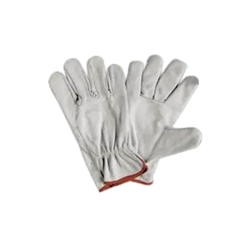 White Argon Leather Hand Gloves