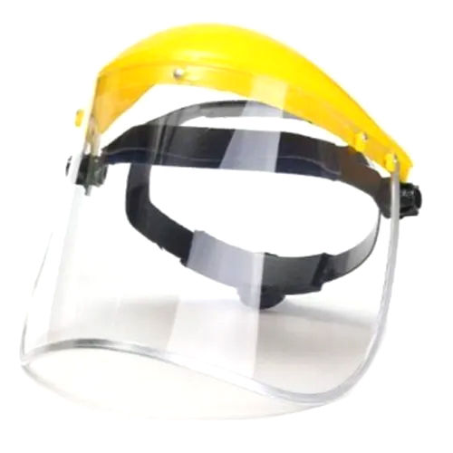 Pvc Face Shield With Ratchet Ring Dimension(L*W*H): 27.5 W X 15H Cm(11"X6")  Centimeter (Cm)