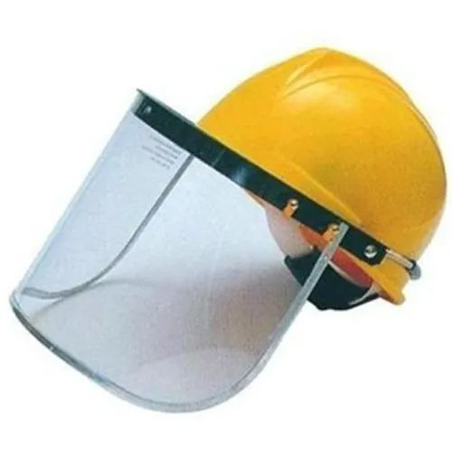 Orange Face Shield With Spring Ring