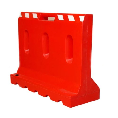 Yellow Blocking Roads Plastic Traffic Barrier For Road Safety