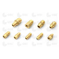 Brass Flare Fitting Parts - Color: Golden