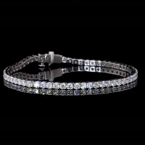 White Gold Tennis Bracelet HPHT Lab Grown Diamond