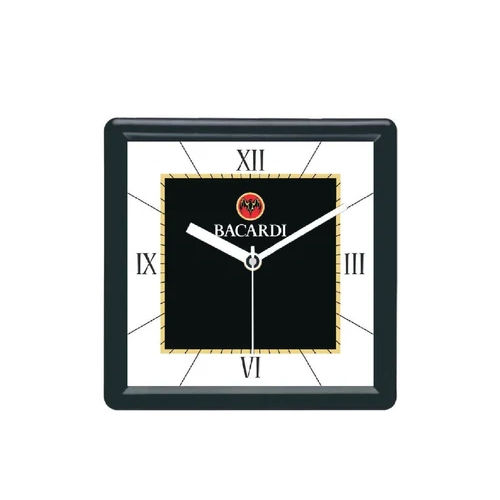 Black 4.75X4.75 Inch Printed Wall Clocks