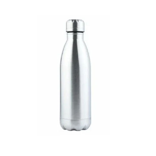 Silver 750Ml Single Wall Stainless Steel Water Bottle